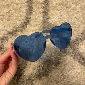 Blue Heart Sunglasses
